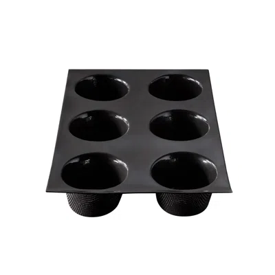 Silpat Flexipan 6 Muffin Mold, Silicone In Black