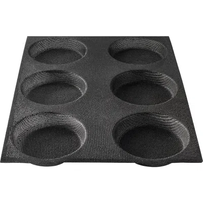 Silpat Flexipan 6 Perfect Buns Mold In Black