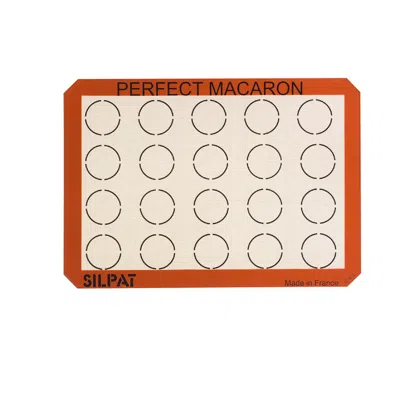 Silpat Perfect Macaron Non-stick Silicone Baking Mat, 11-5/8" X 16-1/2" In White