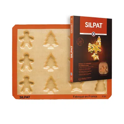 Silpat Perfect Non-stick 12 Cavity Holiday Treats Baking Pan In Multi