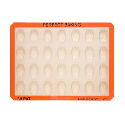 Silpat Perfect Non-stick Mini Madeleine Mold In Orange