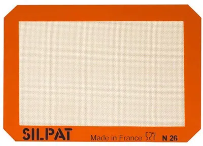 Silpat Premium Non-stick Silicone Petite Jelly Roll Baking Mat, 8-1/4 X 11-3/4 In Orange