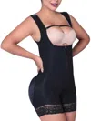 Siluets Bodysuit Slimming Shaper With Latex - Full Body Control & Everyday Comfort In Black In Black