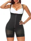 Siluets Braless Mid-thigh Minimizer Bodysuit - Full Body Shaping & Everyday Comfort In Black In Black