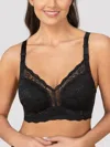 Siluets Full Coverage No Hoop Bra In Black In Black