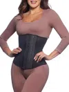 Siluets High-compression Waist Cincher With Double Lining And 100% Natural Latex In Black In Black