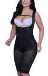 Siluets High Waist Thigh Slimmer - Colombian Shapewear For Tummy Control & Butt Lifting In Black In Animal Print