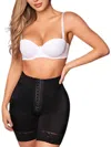 Siluets High Waist Tummy Control Shapewear Shorts In Black In Multi