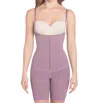 Siluets Ps1 Postpartum High Compression Mid-thigh Full Body Shaper In Purple In Purple