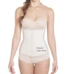 Siluets Shaping Waist Cincher With Latex In Beige In Sand
