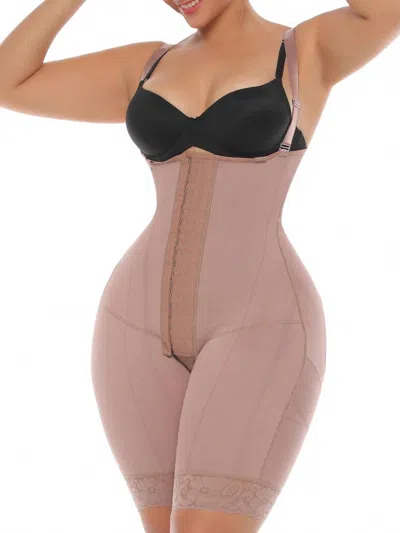 Siluets Stage 1 Post-surgical Compression Garment - Plus In Cocoa In Brown