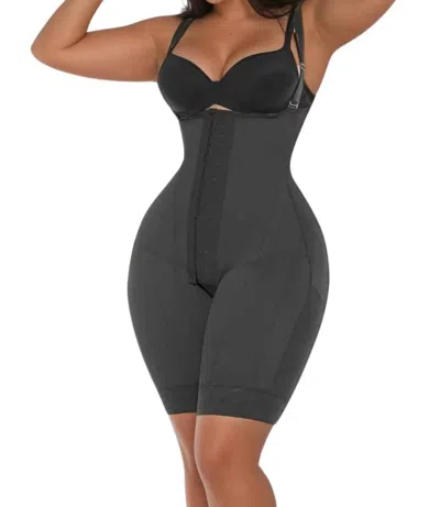 Siluets Stage 1 Post-surgical Compression Garment In Black