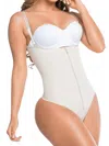 Siluets Thong Strapless Shapewear In Beige In White