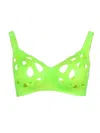 Siluets Women's Bionic Gel Airflow Bra - Breathable Comfort Meets Innovative Gel Technology In Green In Green