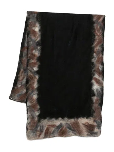 Silvana Manetti Scarfs Blue In Black