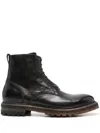 Silvano Sassetti Leather Ankle Boots In Brown