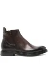 Silvano Sassetti Leather Ankle Boots In Multi