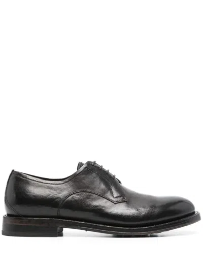 Silvano Sassetti Leather Oxford Shoes In Brown