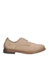 Silvano Sassetti Man Lace-up Shoes Beige Size 11 Leather In Nude