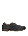 Silvano Sassetti Man Lace-up Shoes Midnight Blue Size 9 Leather