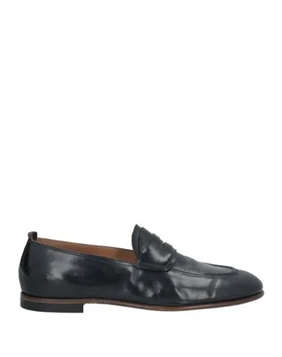 Silvano Sassetti Man Loafers Midnight Blue Size 11 Leather