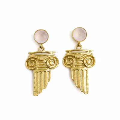 Silver & Elegant Co. Women's Gold Ionic Grace Earrings