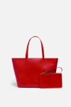 Silver & Riley Manila All Purpose Large Carryall Leather Tote Bag In Red