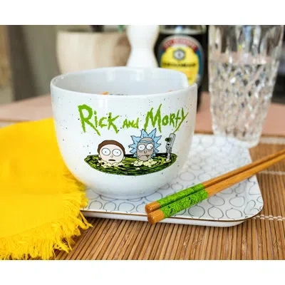 Silver Buffalo 20 Oz. Ramen Bowl In Blue;brown;green