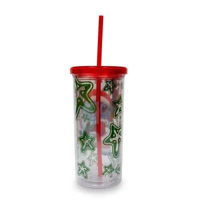 Silver Buffalo 20oz. Plastic Travel Tumbler In Red
