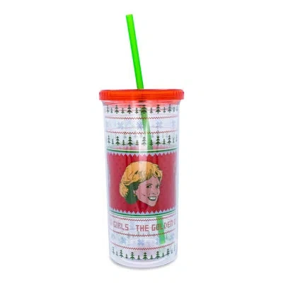 Silver Buffalo 20oz. Plastic Travel Tumbler In Red
