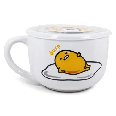 Silver Buffalo 24 Oz. Gudetama Late Night Snack Soup Bowl In White;yellow