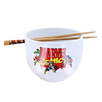 Silver Buffalo 24 Oz. Marvel Comics Ramen Bowl In White