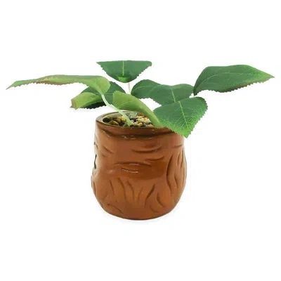 Silver Buffalo 6" Artificial Succulent In Planter In Green