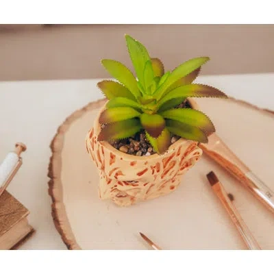 Silver Buffalo 6.5" Artificial Succulent Plant In Planter