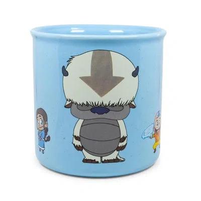 Silver Buffalo Avatar: The Last Airbender Chibi Character Ceramic Camper Mug | Holds 20 Ounces In Blue;gray;orange
