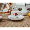 Silver Buffalo Bone China Teacup In White