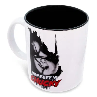 Silver Buffalo Child's Play "here's Chucky" Ceramic Mug | Holds 20 Ounces In Black;white