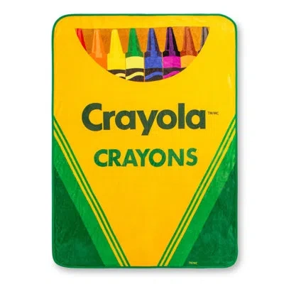 Silver Buffalo Crayola Crayons Throw In Blue;green;red;yellow