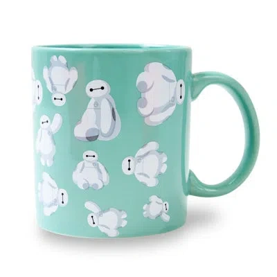 Silver Buffalo Disney Big Hero 6 Baymax Ceramic Mug | Holds 20 Ounces In White;green