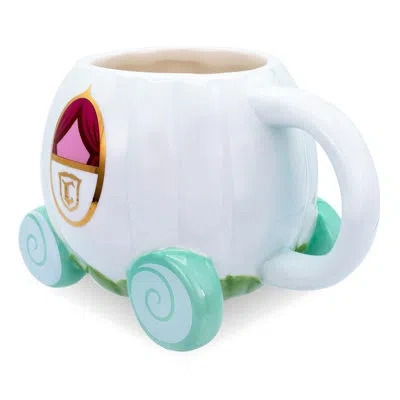 Silver Buffalo Disney Cinderella Coach 3d Sculpted Ceramic Mug | Holds 20 Ounces In White;green