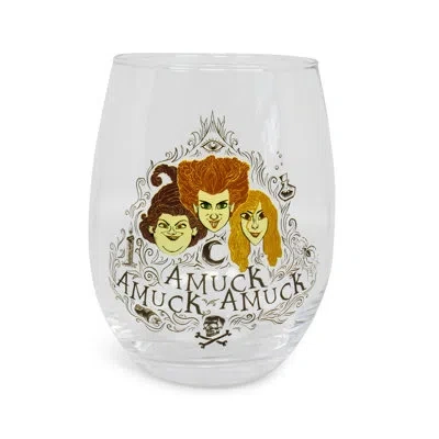 Silver Buffalo Disney Hocus Pocus Amuck 20 Oz. Drinking Glass In Brown;yellow;ivory