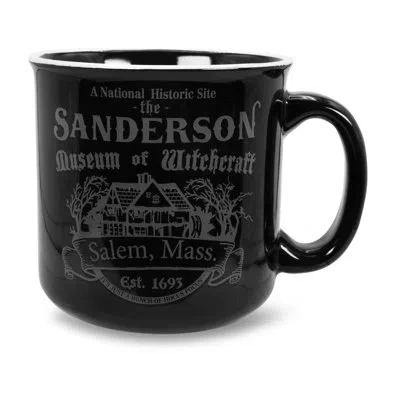 Silver Buffalo Disney Hocus Pocus Sanderson Museum Ceramic Camper Mug | Holds 20 Ounces In Black;gray