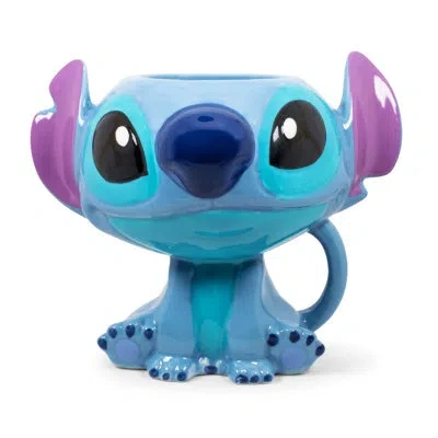 Silver Buffalo Disney Lilo & Stitch 3d Ceramic Coffee Mug | Holds 15 Ounces In Blue;black