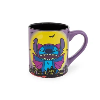 Silver Buffalo Disney Lilo & Stitch Vampire Ceramic Glitter Mug | Holds 14 Ounces In Blue;yellow