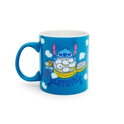 Silver Buffalo Disney Lilo & Stitch "yummy" Ceramic Mug | Holds 20 Ounces In Blue;yellow;pink