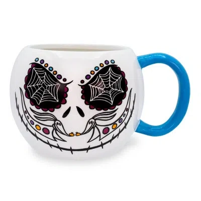 Silver Buffalo Disney Nightmare Before Christmas Jack Skellington Day Of The Dead Ceramic Mug In Multicolor