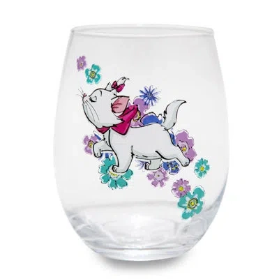 Silver Buffalo Disney The Aristocats 20 Oz. Stemless Wine Glass In Blue;pink;purple