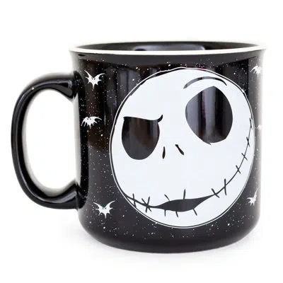 Silver Buffalo Disney The Nightmare Before Christmas Jack Face Ceramic Camper Mug | 20 Ounces In Multicolor