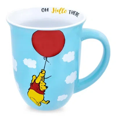 Silver Buffalo Disney Winnie The Pooh Balloon Float Wide Rim Ceramic Mug | Holds 16 Ounces In Blue;red;yellow