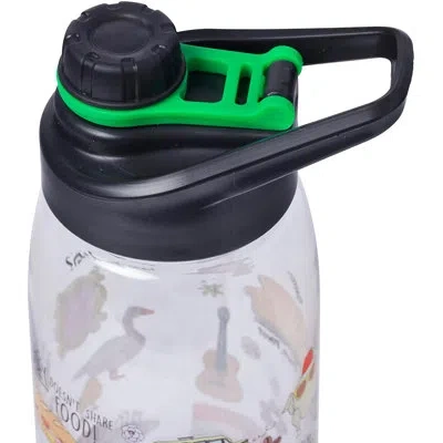 Silver Buffalo Friends Icons 20 Oz. Water Bottle In Gray,black,green
